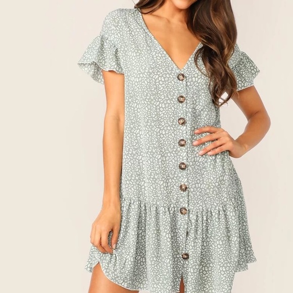 Sage Boho Dress - Picture 4 of 6